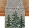 Pine Tree Snowflake Merry Christmas Table Runner, Seasonal Winter Xmas Holiday Kitchen Dining Table Decoration for Indoor Outdoor Home Party Decor 13 x 72 Inch